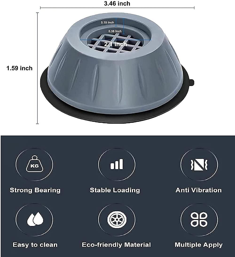 Universal Anti-Vibration Pads for Appliances & Furniture